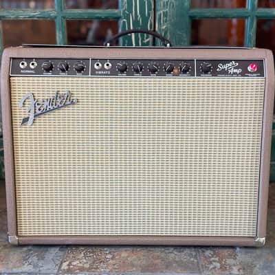 Fender '62 Super Guitar Amplifier Amp Reissue 2-Channel 40 Watt 2x10" Tweed 40w image 2