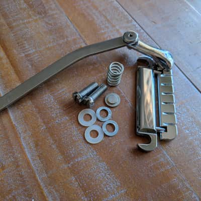 Duesenberg Original Les Trem 1 Guitar Tremolo Vibrato Tailpiece Nickel NICE! image 1