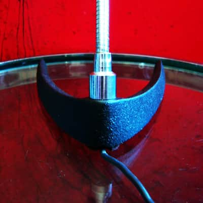 Vintage RARE 1960's RCA SK-30 dynamic microphone dark blue Low Z w Atlas stand & cable image 10