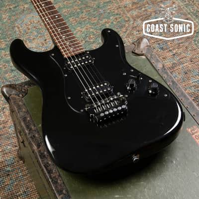 1985 Fender Boxer Series Stratocaster ST-555 All Black Made in Japan image 5