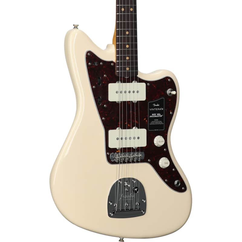 Fender Vintera III Mid 60s Jazzmaster Electric Guitar, Olympic White