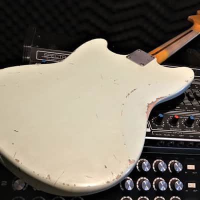 Relic Squier Mustang Electric Guitar Road Worn Surf Green by Nate's Relic Guitars image 4
