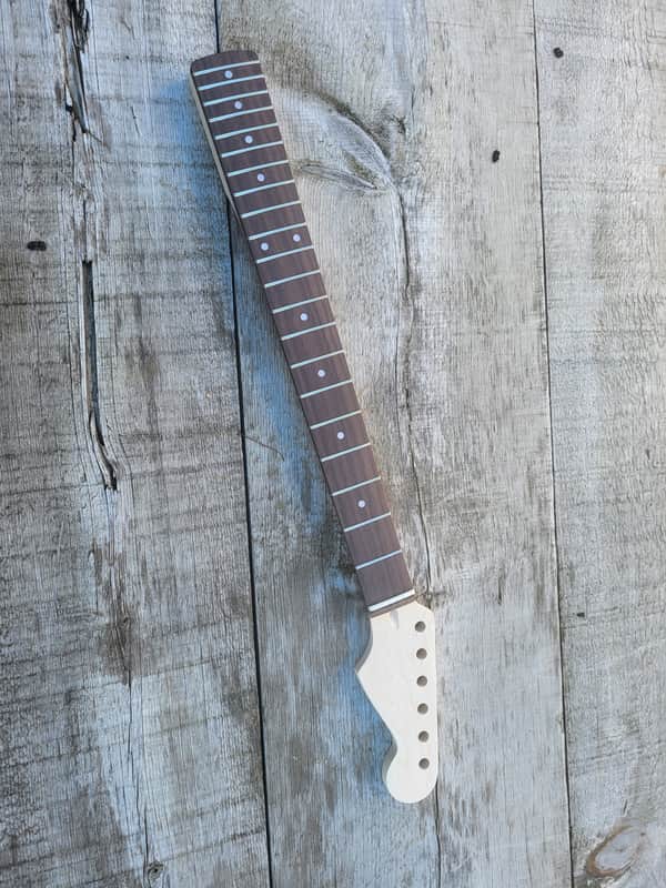 21 fret classic ST Guitar Neck Replacement, Steel Frets, bone nut image 1
