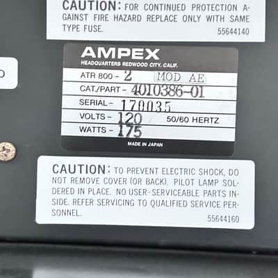 Ampex ATR-800 2 Channel 1/2" Track Reel To Reel Tape Deck w/ Remote image 19