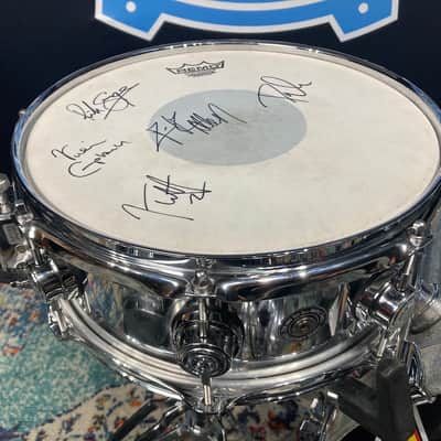 Rick Allen's 1999 Def Leppard Euphoria Tour DW / Hart Drum Set (#1). Autographed by the whole band. Authenticated! image 5