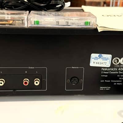 Nakamichi 480 2 head Cassette Deck 1980's - Brushed Silver Front image 6