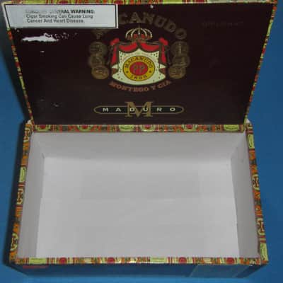 Macanudo Cigar box for build 2000's - Glossy brown image 5