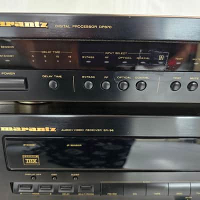 Marantz SR-96U Receiver (Original Box) & DP-870 Digital Processor 1997-2000 - Black image 2