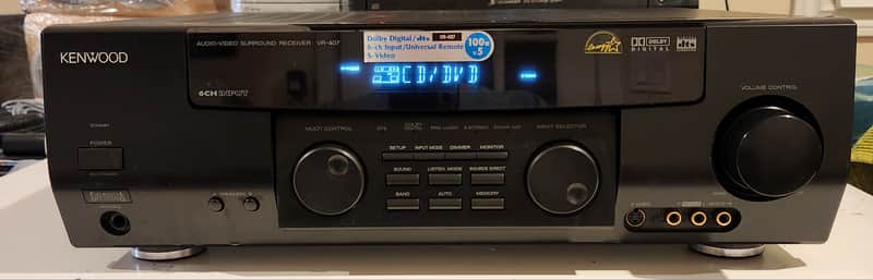 Kenwood Kenwood VR-407 5.1-channel A/V receiver 90s - Black image 1