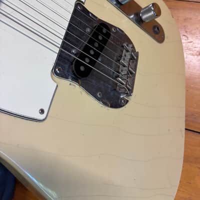 Used 1970s National Telecaster Copy Rosewood Fingerboard Vintage White image 13