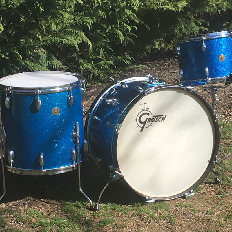 1950s/60s Gretsch Round Badge Blue Sparkle / Glitter