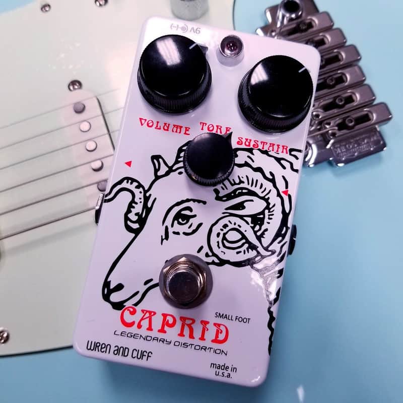 Wren and Cuff Small Foot Caprid "Ram's Head" Fuzz Pedal image 1