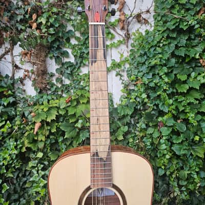 Wilhelm Guitars Quilted Bubinga Handmade Dreadnought Acoustic Guitar image 7