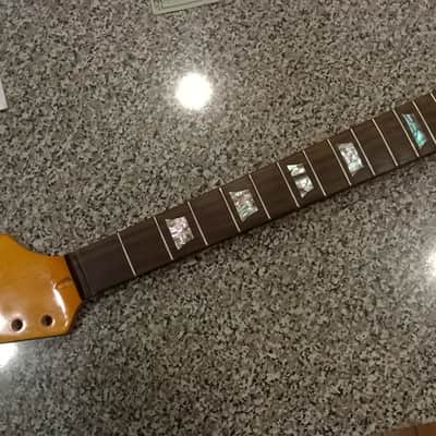 Fender Mustang  Amber/rosewood neck image 1