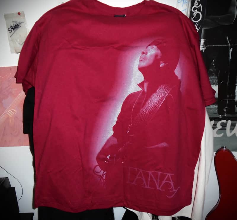 Carlos Santana looking up NEW official 2018 discontinued 2xl tee/latin rock prs image 1