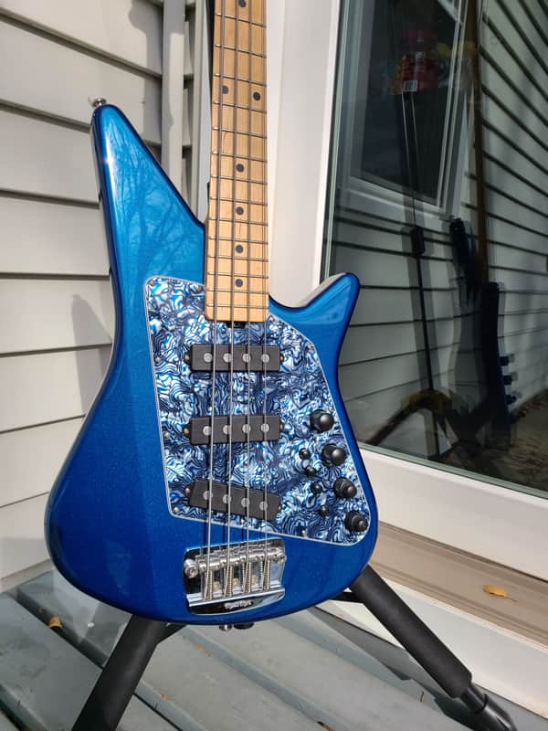 Ernie Ball Music Man Big Al 4SSS 2011 - Pearl Blue image 1