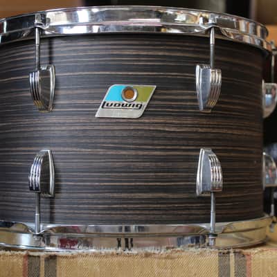 1970's Ludwig Pro Beat in "Ebony Oyster" 14"x24" 16"x16" 9"x13" image 9