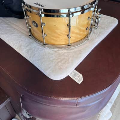 Ludwig 110th anniversary aged exotic 6.5 x14 snare drum - Natural image 8