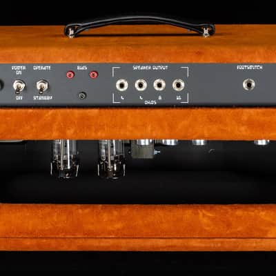 Amplified Nation Trem-Drive Deluxe Head Golden Brown Suede / Black 50w-027 image 2