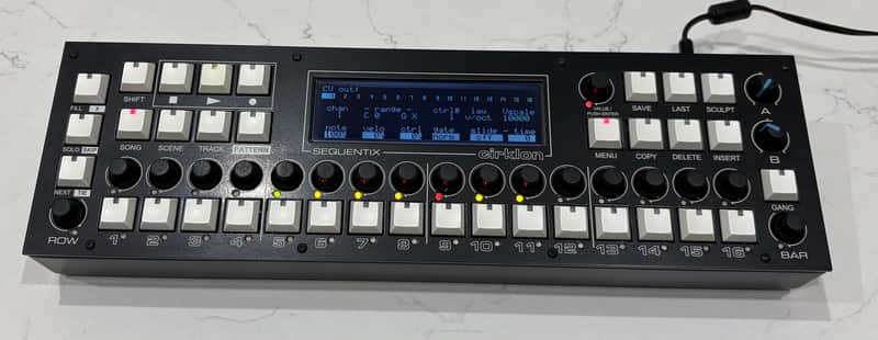 Sequentix Cirklon V1 Sequencer - Black - w CVIO upgrade, rack ear, dust cover image 1