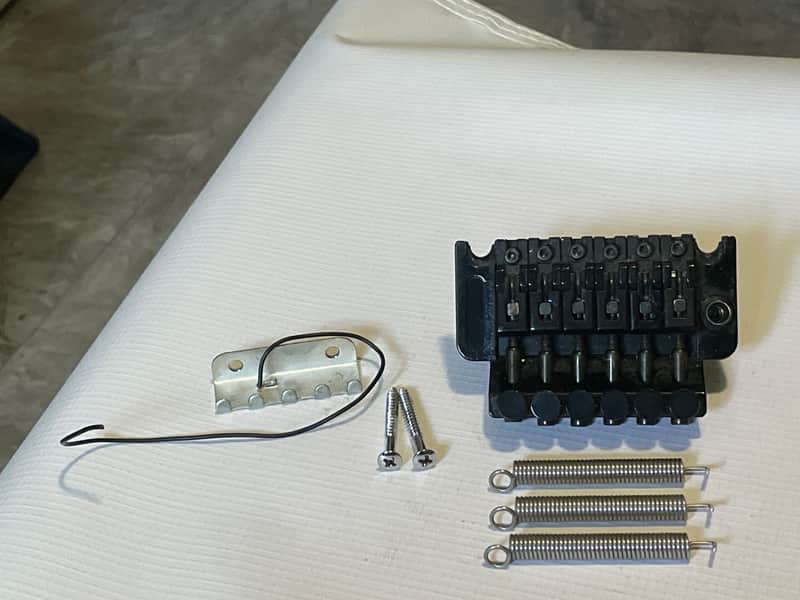 2000's Era Korean Used Licensed Floyd Rose Black Guitar Tremolo Bridge Vibrato image 1