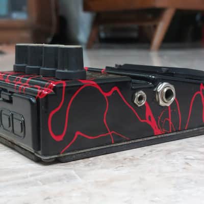 DOD Death Metal Distortion FX86 1990s - Airbrush Black and Red (1st Edition) image 7