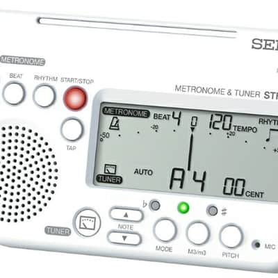Seiko STH200 Metronome & Chromatic Tuner WHITE image 1