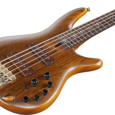 Ibanez SR5505 Prestige 5-String Bass Guitar, Rosewood Fingerboard, Mocha Flat image 4