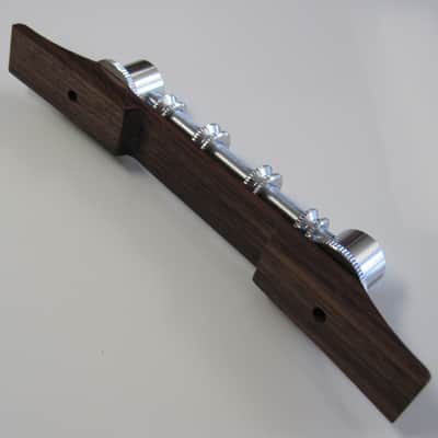 Gretsch Chrome Space Control Bass Bridge with Rosewood Base 0080621249 image 2