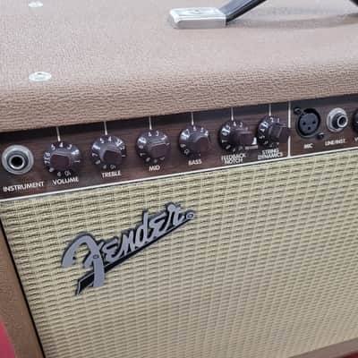 Fender Acoustasonic Junior 2-Channel 2 x 40-Watt 2x8" Acoustic Guitar Amp - Brown image 3