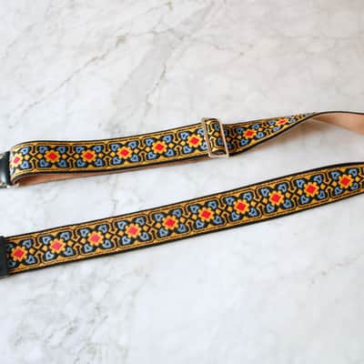 Tom’s Vintage Straps Mustard Quattuor Guitar/Bass Hippie Strap 2026 image 5