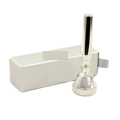 Trumpet Mouthpiece for Bach Standard Size Silver Plated image 1