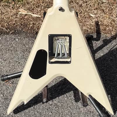2007 Dean Dimebag Darrell Signature Razorback V White/Black Flying Dime Pantera image 5