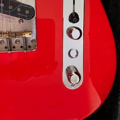 Fiesta Red Fender Telecaster w/ Fishman Greg Koch Fluence Pickups, Roasted Maple Neck, Contoured Body, Brass Compensated Saddles - Gator Case image 4