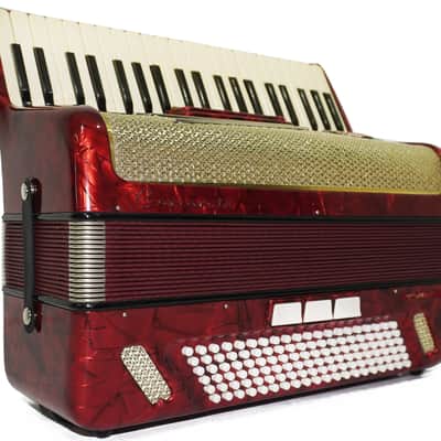 Barcarole Prominenz Piano Accordion made in Germany 120 Bass Buttons New Straps Case 2230, Rich and Bright sound, Concert Accordion for Adults image 4