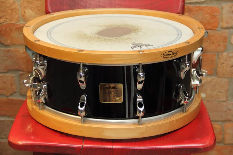 Yamaha MSD14AF Anton Fig Signature 14x6" Maple Snare Drum 2000s - Black image 1