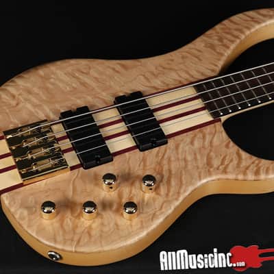 Peavey Cirrus Quilt Top Natural 4-String Electric Bass Guitar w/OHSC image 4