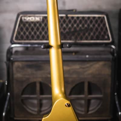 ESP LTD KH-V Kirk Hammett Signature Electric Guitar - Metallic Gold with Hardshell Case image 7