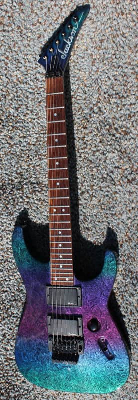 Jackson USA Custom Shop Archtop Soloist 1989, Rainbow Eerie Dess image 1