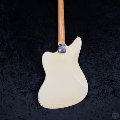 Fender Jaguar 1966 in olympic white finsih with original case image 2