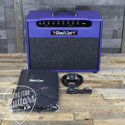 Bad Cat Cub 30w Combo Amplifier Custom Colorway Purple with black sparkle grille image 5