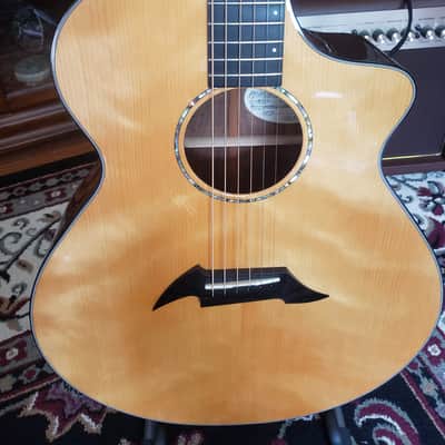 Breedlove Custom Shop Series SJ25 Custom [A/E] | Port Orford Cedar and Figured & Flamed Walnut | Signed Jayson Bowerman image 11