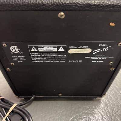 Fender SP-10 Guitar Combo Amp (Used) image 3