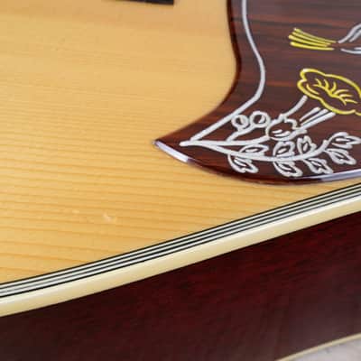 Orville by Gibson Hummingbird MIJ 1991 Natural Lacquer Finish Japan OBG w/ Hard Case image 7