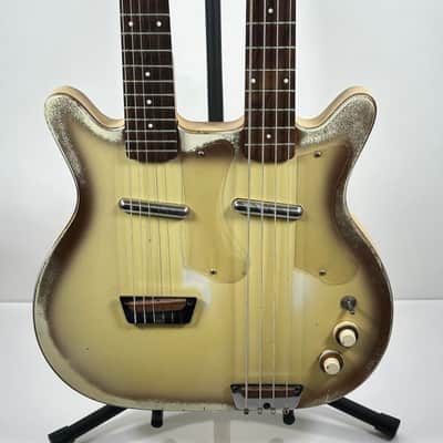 1959 (First Year) Danelectro Vintage 3923 Semi-Hollowbody Guitar / Bass Doubleneck w/ Case image 4