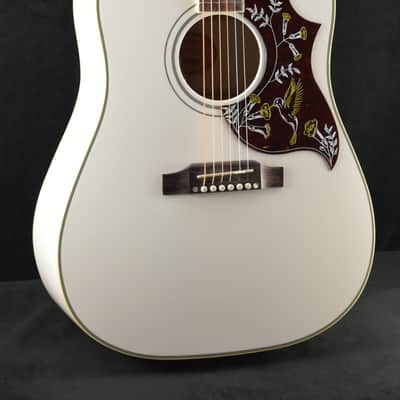Gibson Custom Made to Measure Acoustic-Electric Hummingbird Maple Alpine White image 1