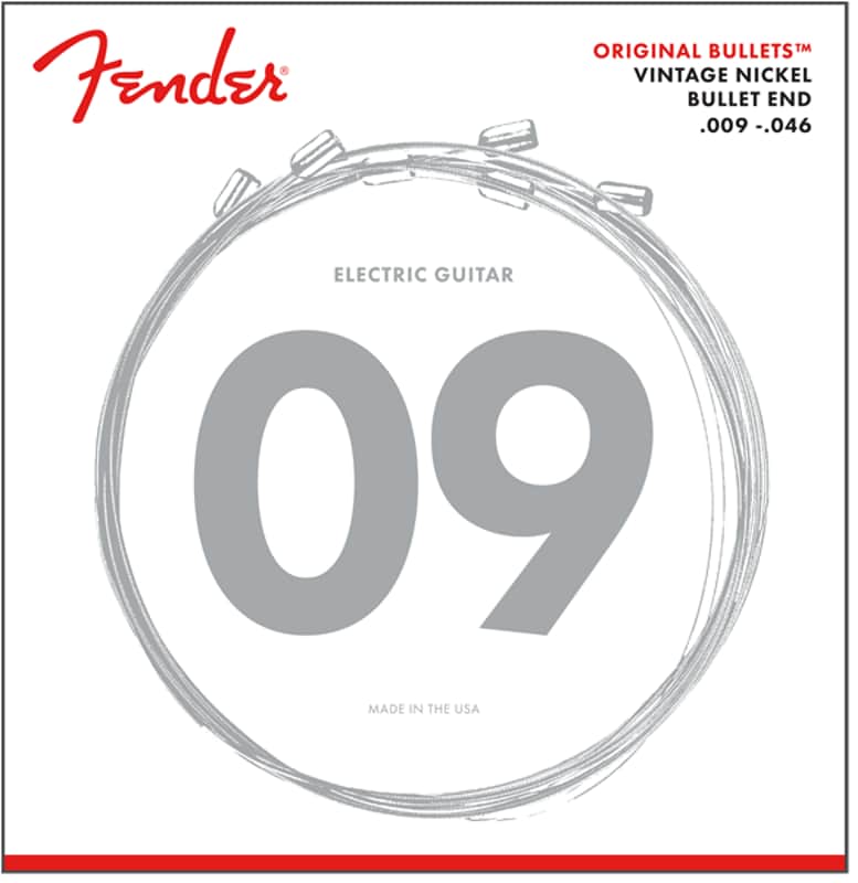 Fender 3150 Original Bullets Pure Nickel Electric Guitar Strings Gauges .009 -.046 imagen 1
