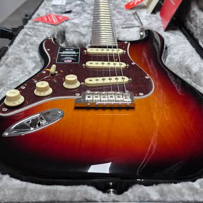 Fender American Professional II Stratocaster BRAND NEW LEFT HAND 75th Anniversary 2021 3-Tone Sunburst Rosewood USA Lefty Handed Strat LH Guitar image 5