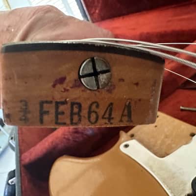Fender Musicmaster 1964 - really cool vibey Desert Sand like a mini Strat w/a fat neck ! image 12