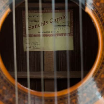 Ricardo Sanchis Carpio 3A 1982 - Indian Rosewood- Alpine Spruce image 3